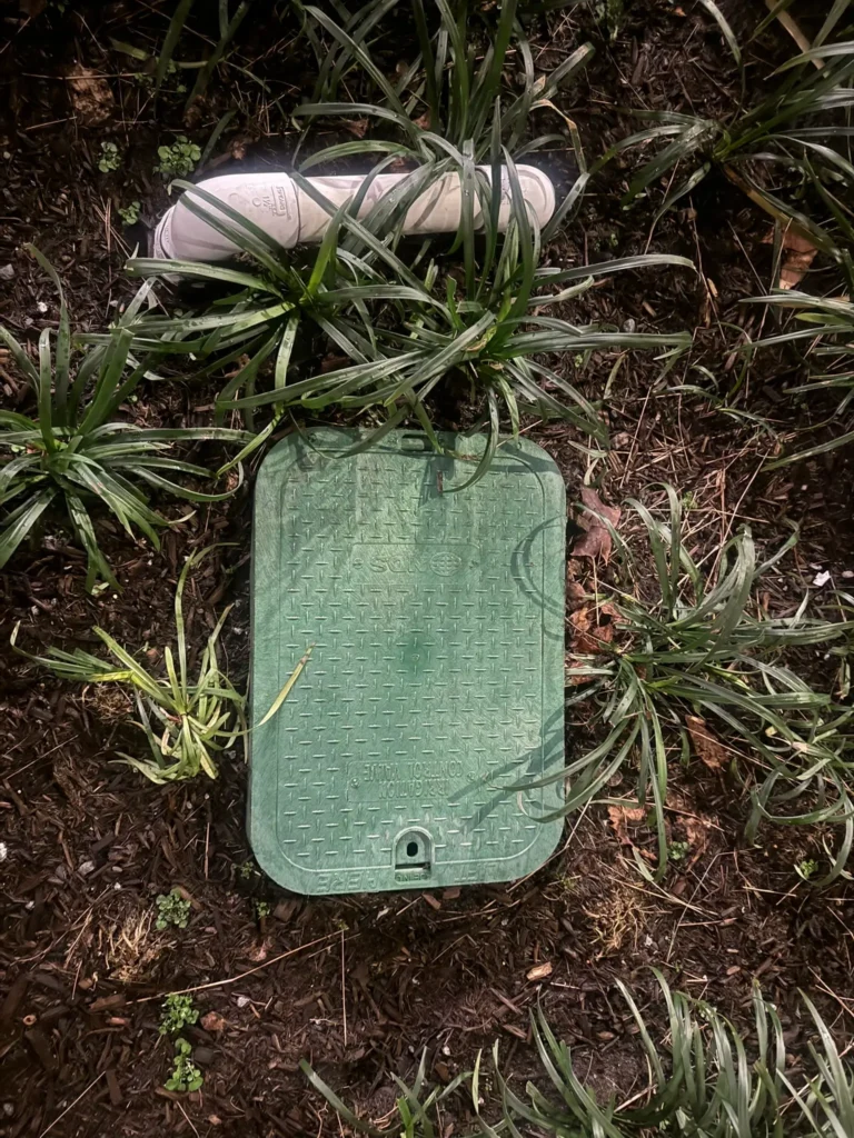 Green irrigation valve box